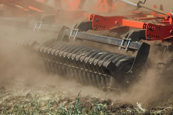 Mechanische Inrichting Voor Het Bewerken Van Landbouwgrond Akkerbouwgrond Ploeg Het — Stockfoto