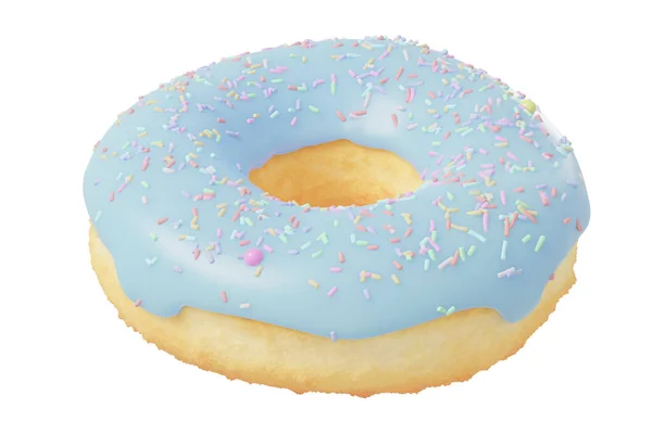 Rendering Donut Sprinkles Isolated White Background — Stock Photo, Image