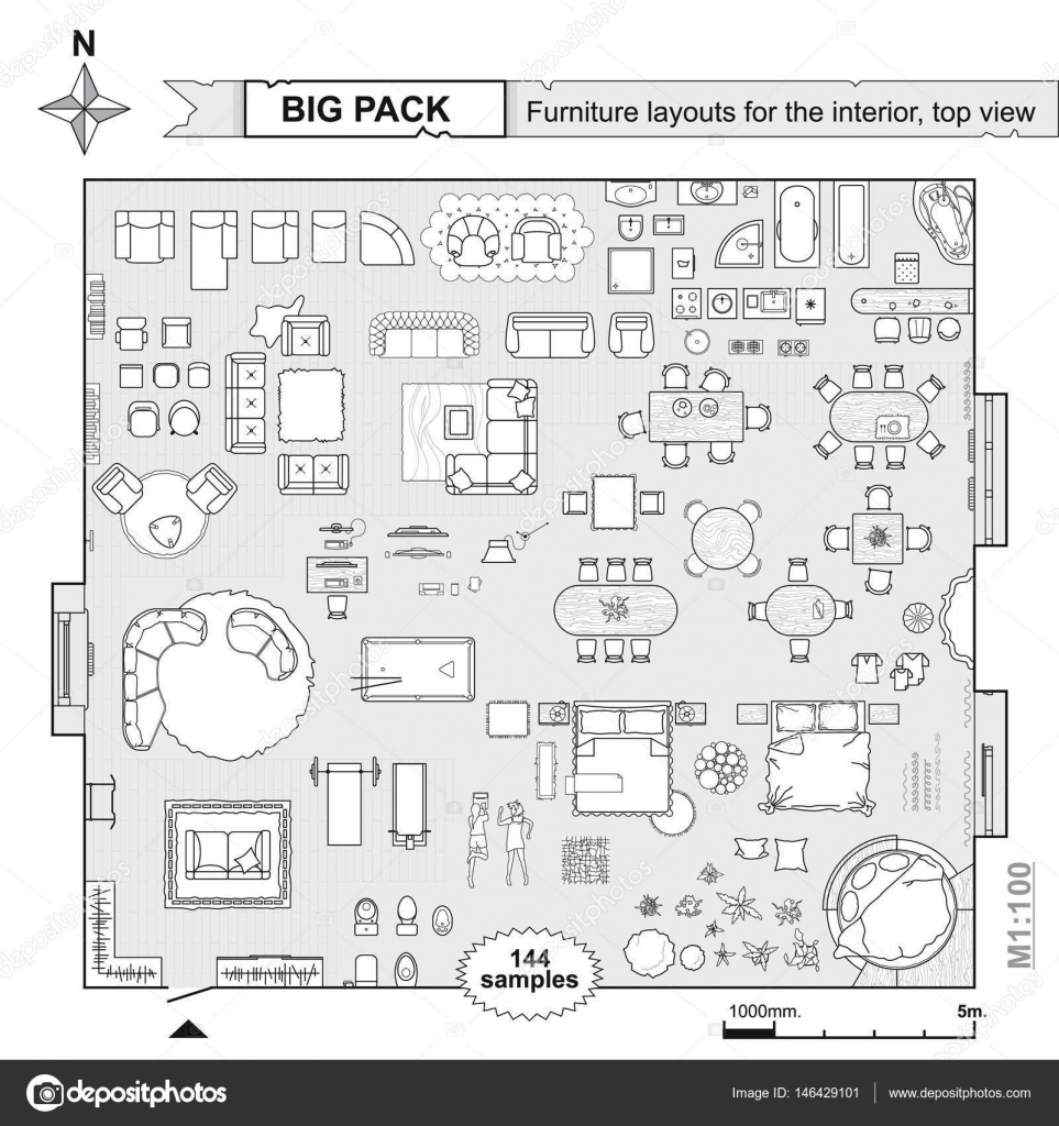 Furniture Layout Floor Plan Kit