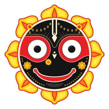 Jagannath, Indian God of the Universe.  clipart