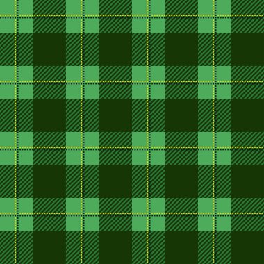 Oduncu ekose deseni. Sorunsuz vektör arka plan. Koyu ve renkli hücreleri örtüşen alternatif. Giyim kumaşlar için şablon. Ekose Tartan Tekstil.