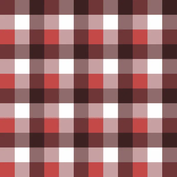 Szkocki bezszwowe szkocką kratę Retro wzór kwadratowy obrus. Tekstury w kolorach czerwony, projekt tło wektor tkanin i wystrój — Wektor stockowy