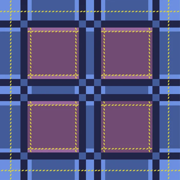 Du tartan traditionnel. Motif vectoriel écossais à carreaux sans couture. Collection textile rétro. Design texture tissu bûcheron bleu . — Image vectorielle