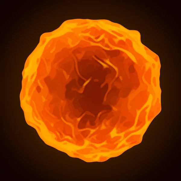 illustration of Realistic Burning Fire Flame on black background