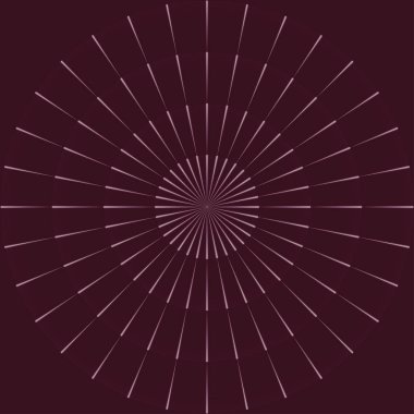 Bir merkezden yayılan ışınları. Güneş ışınlarının doğrusal çiziminin. Projeleriniz için tasarım öğeleri. Sunburst çerçeve vektör çizim.