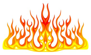 Araç grafik, şerit: Hot Rod yarış alev, grafiti araba çıkartma, vinil hazır bir araba, grafik tasarım vektör çizim başlık üzerinde.