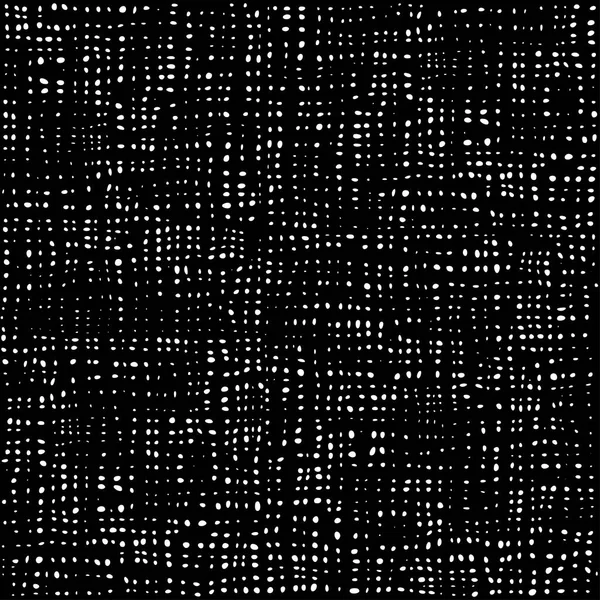 Patrón Puntos Blanco Negro Fondo Textil Textura Sin Costuras Algodón — Vector de stock