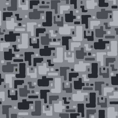 Desen arka plan sorunsuz vektör çizim kamuflaj. Klasik giyim tarzı camo tekrar Yazdır maskeleme. gri siyah ve beyaz.