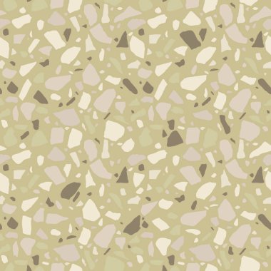 Terrazzo seamless modeli. Karo çakıl ve taş ile. Ambalaj kağıt, duvar kağıdı, terrazzo için arka plan doku döşeme.