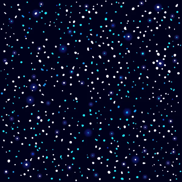 星光灿烂的天空 在黑暗的天空中闪耀的星星 矢量背景 — 图库矢量图片