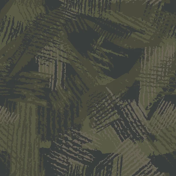 Camouflage Background Modern Fashion Design Hand Drawn Camo Pencil Strokes — Stock Vector
