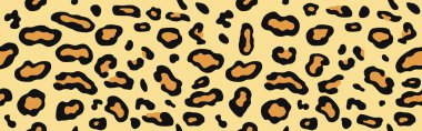 Jaguar ya da leopar derisi deseni, pürüzsüz dokuyu tekrarlıyor. Tekstil Tasarımı / Vektör İllüstrasyonu için hayvan baskısı