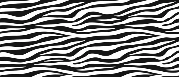 Pelle Zebra Motivo Strisce Stampa Animalier Texture Dettagliata Realistica Bianco — Vettoriale Stock