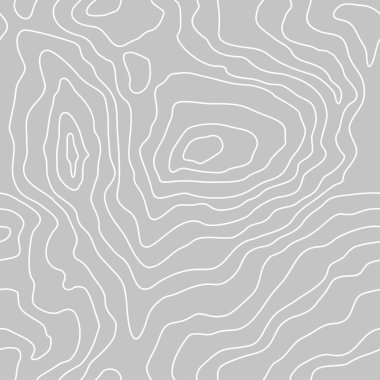 Topografik harita çizgileri, toprak kabartması, kusursuz bir arka plan. Coğrafi şebeke, yükseklik haritası, gri renkler. Vektör soyut deseni.