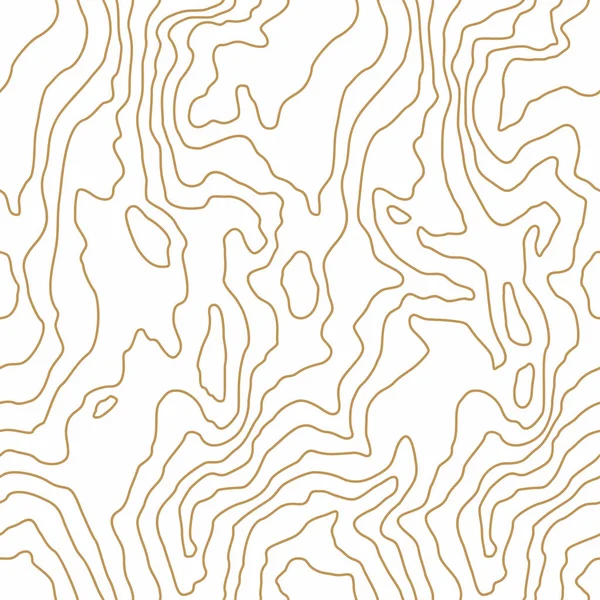 シームレスな木製のパターン 木目の質感 濃い金色の線 抽象的な白い背景 ベクターイラスト — ストックベクタ