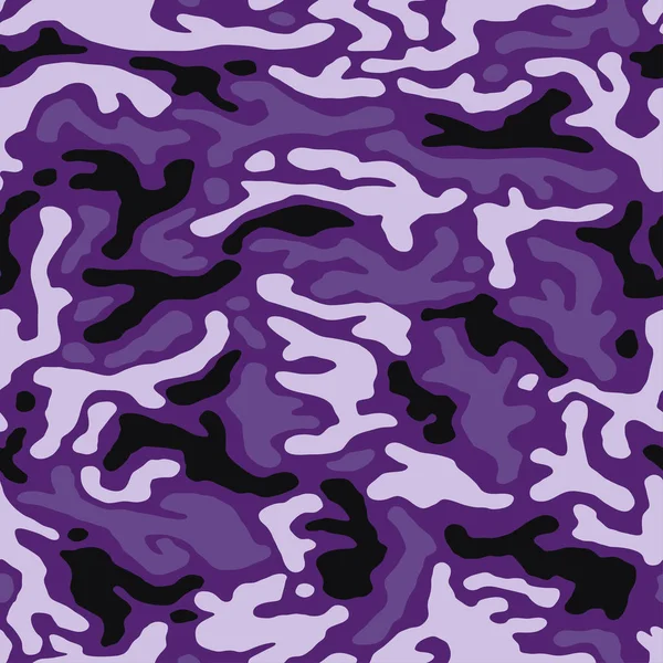 Modèle Sans Couture Camouflage Violet Pour Votre Conception Tissu Camouflage — Image vectorielle