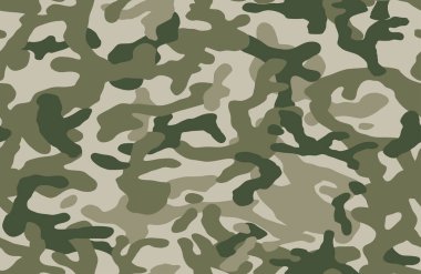 Desen arka plan sorunsuz vektör çizim kamuflaj. Klasik giyim tarzı Camo tekrar Yazdır maskeleme. Yeşil renkler orman dokusu. 