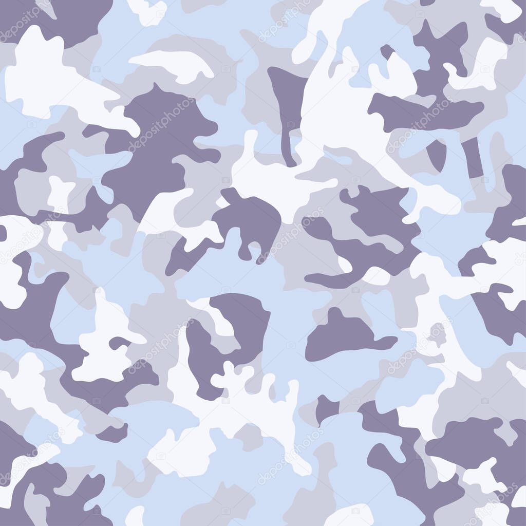 Camouflage seamless pattern. Urban fashion clothing style. Splashes camo repeat print. Pastel colors texture. Textile design. Stock Vector 