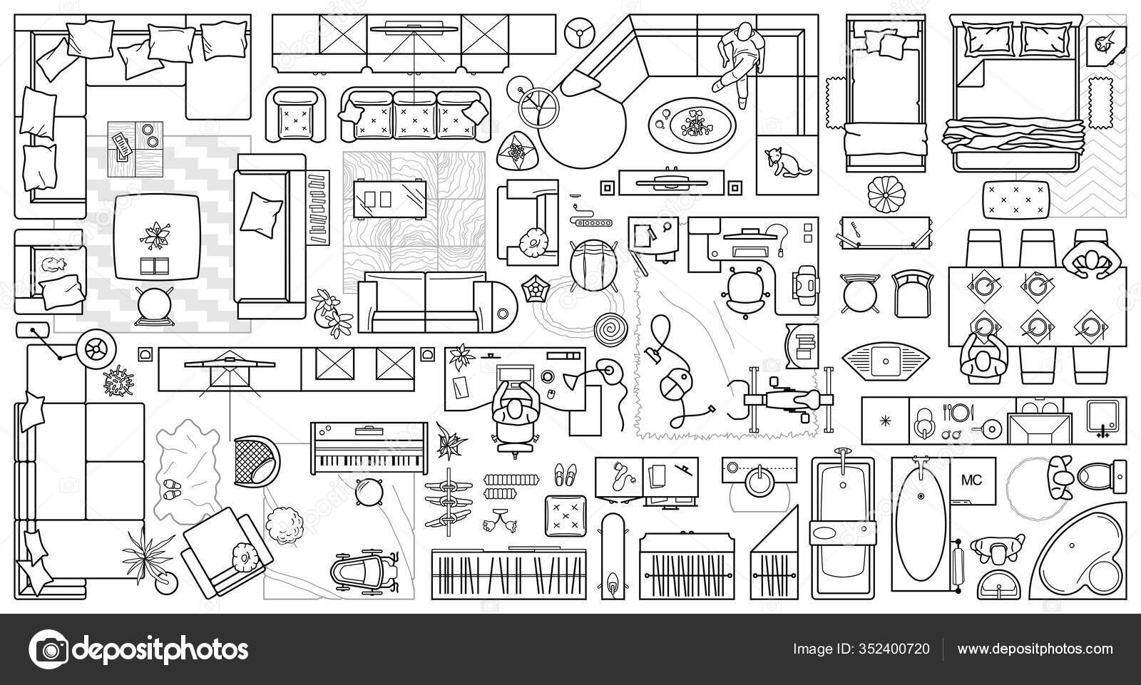 Furniture Layout Floor Plan Kit