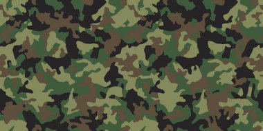 Yeşil kamuflaj seamless modeli. Vektör camo askeri amaç. Kumaş Tekstil baskı tamplate.