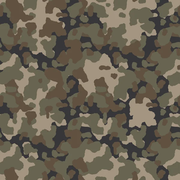 Fondo Patrón Camuflaje Sin Costura Verde Estilo Ropa Del Ejército — Vector de stock