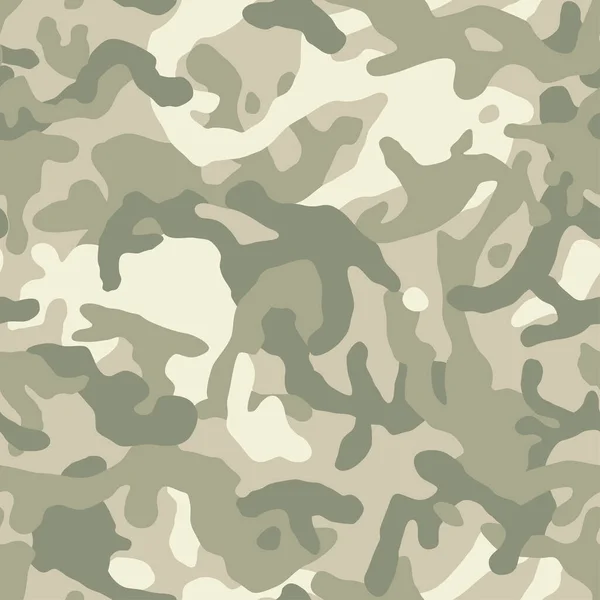 Camouflage Pattern Background Seamless Vector Texture Classic Clothing Style Masking — Stock Vector