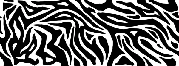 Fourrure Zèbre Texture Répétitive Rayures Peau Animal Fonds Écran Jungle — Image vectorielle