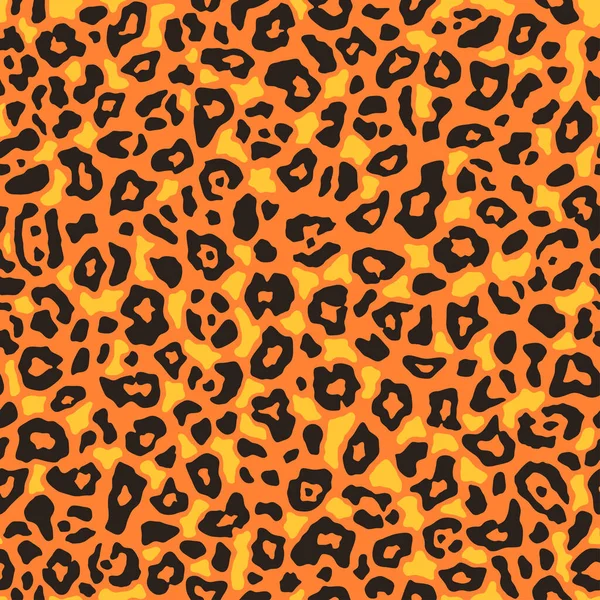 Cheetah Eller Leopard Hud Mönster Upprepa Sömlös Vektor Konsistens Djurtryck — Stock vektor