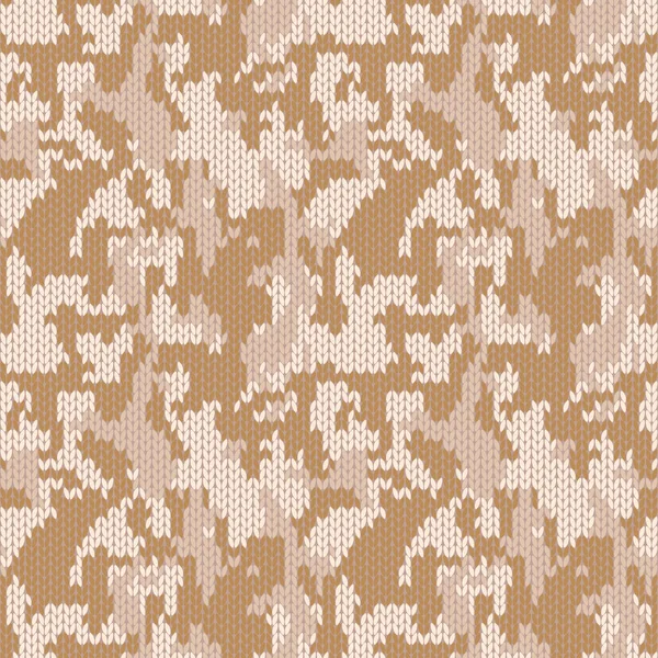 Camuflagem Militar Malha Elegante Padrão Camuflagem Marrom Textura Sem Costura — Vetor de Stock