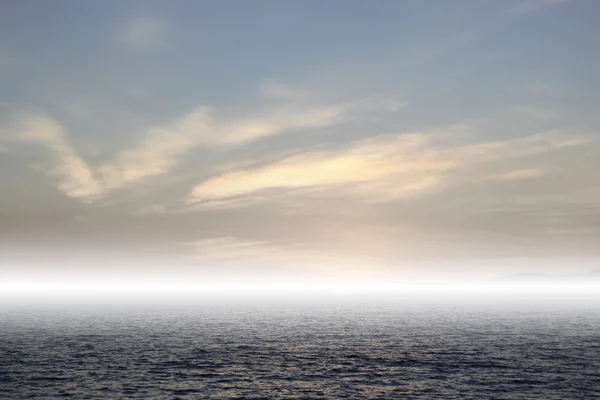 Hermoso día soleado con mar azul y cielo — Foto de Stock