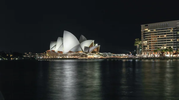 Port w Sydney opera house i most — Zdjęcie stockowe