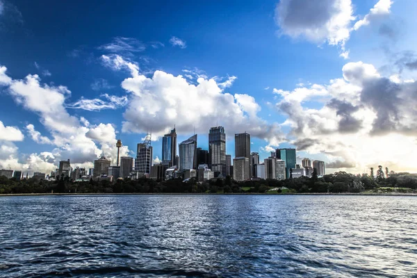 Sydney Harbour Panorama with Skyscrapers — Stock Photo, Image
