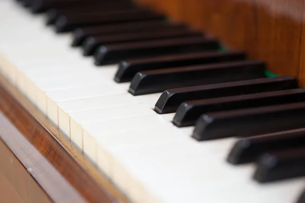 Imagem de close-up do teclado de piano — Fotografia de Stock