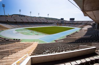 27. Aralık 2016, İspanya'nın Barcelona: İspanya Barselona'da Olimpiyat Stadyumu görünümünü