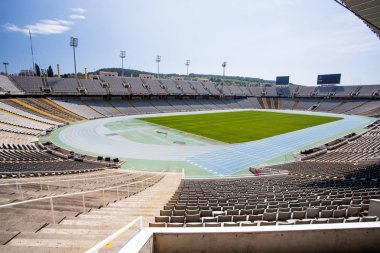 27. Aralık 2016, İspanya'nın Barcelona: İspanya Barselona'da Olimpiyat Stadyumu görünümünü