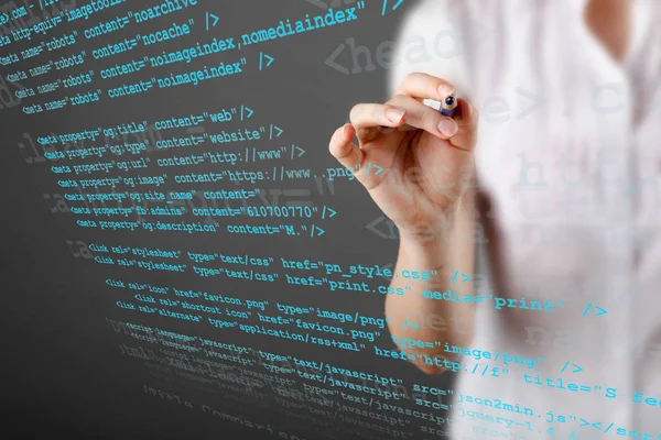 Source code technology background — Stock Photo, Image