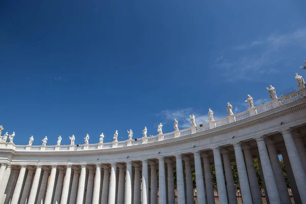 Ünlü Saint Peter's Meydanı kentin Roma, İtalya, Vatikan, havadan görünümü. — Stok fotoğraf