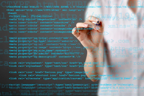 Source code technology background — Stock Photo, Image