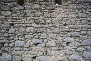 Gerçek taş duvar yüzey desen gri renk stil tasarım