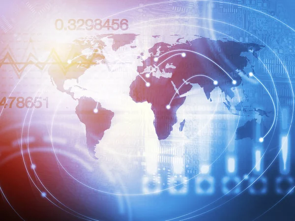 Dünya iş arka plan kavramı mavi