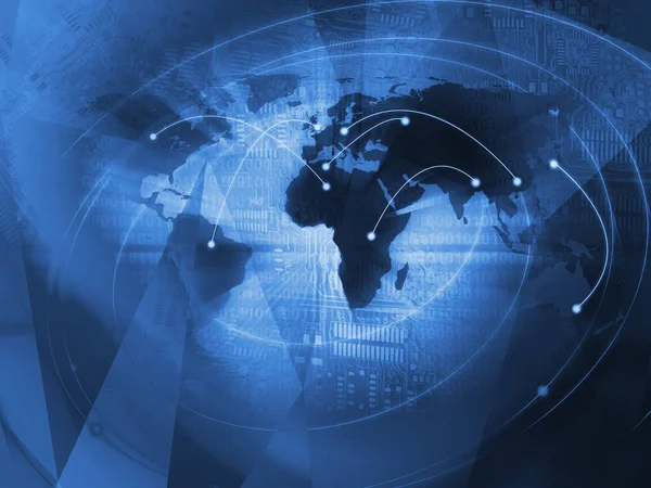Dünya iş arka plan kavramı mavi