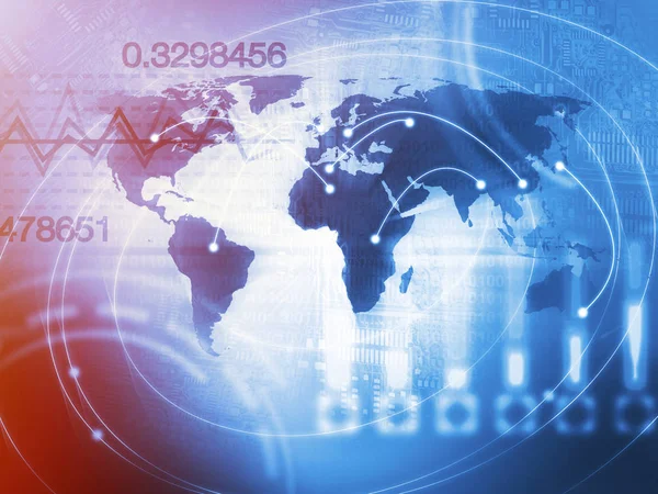 Dünya iş arka plan kavramı mavi