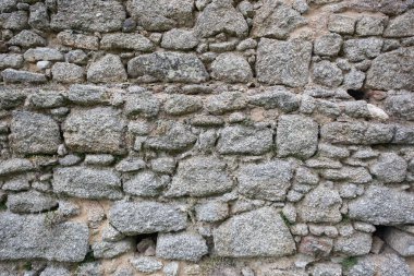 Gerçek taş duvar yüzey desen gri renk stil tasarım