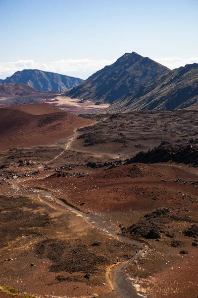 Cratera vulcânica no Parque Nacional Haleakala na ilha de Maui, Havaí . — Fotografia de Stock