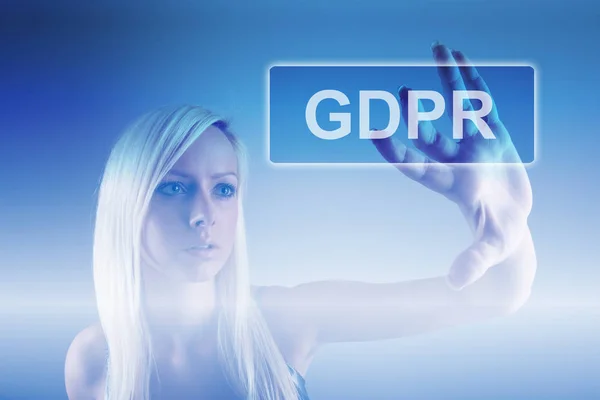 Концепция GRPR - общее регулирование защиты данных — стоковое фото