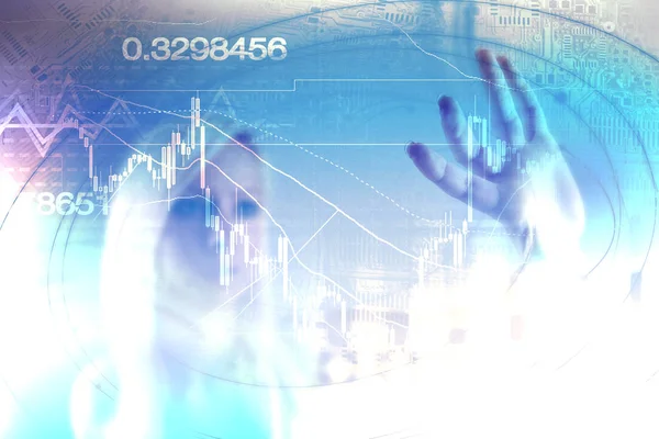 Konzept der technischen Analyse des Devisenhandels — Stockfoto