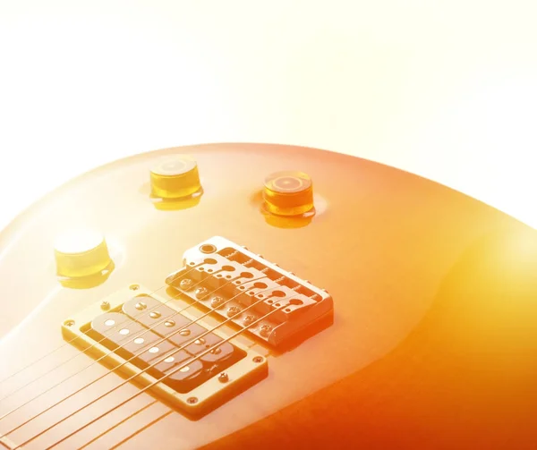 Elektrische gitaar geïsoleerd — Stockfoto