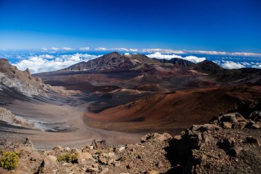 Volkanik krater Haleakala Milli Park Maui, Hawaii Adası.