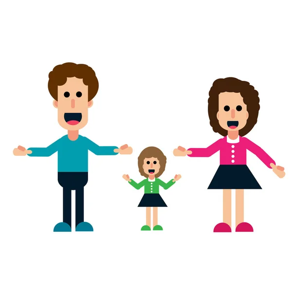 Cartoon family vector