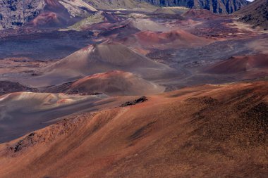 Volkanik krater Haleakala Milli Park Maui, Hawaii Adası.